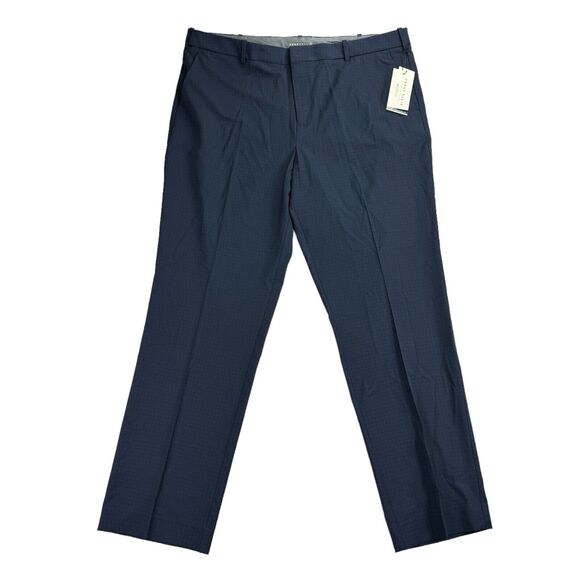 Perry Ellis Mens Modern Fit Stretch Resolution Dress Pants Navy Blue 40x32 - Picture 1 of 5